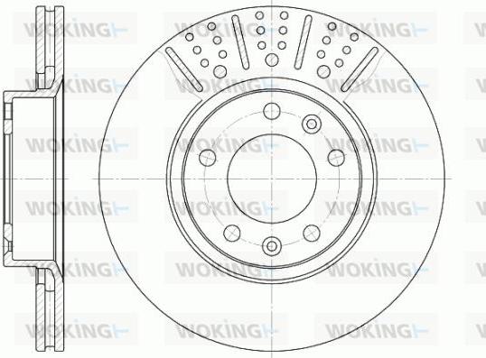 Woking D6265.10 - Гальмівний диск autocars.com.ua