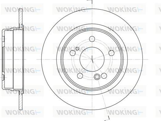 Woking D6271.00 - Тормозной диск avtokuzovplus.com.ua