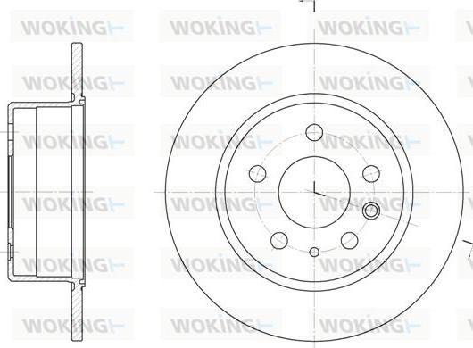 Woking D6280.00 - Тормозной диск avtokuzovplus.com.ua