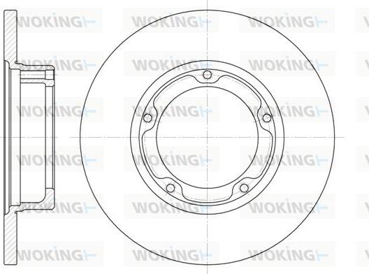 Woking D6282.00 - Тормозной диск avtokuzovplus.com.ua