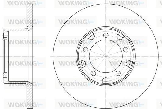 Denckermann B130006 - Гальмівний диск autocars.com.ua