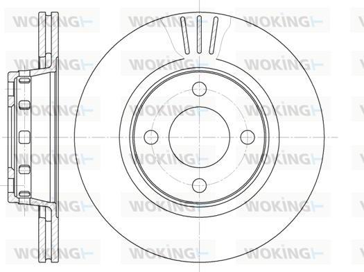 Woking D6295.10 - Тормозной диск autodnr.net