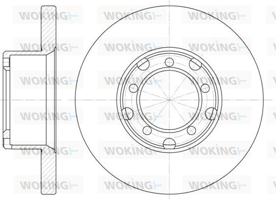 Woking D6296.00 - Гальмівний диск autocars.com.ua