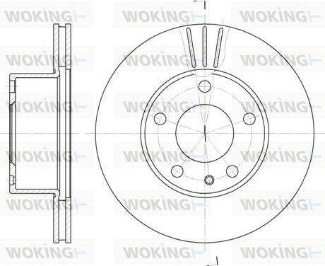 Woking D6298.10 - Гальмівний диск autocars.com.ua