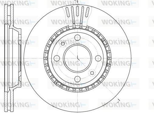 Woking D6299.10 - Тормозной диск avtokuzovplus.com.ua