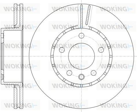 Woking D6300.10 - Гальмівний диск autocars.com.ua