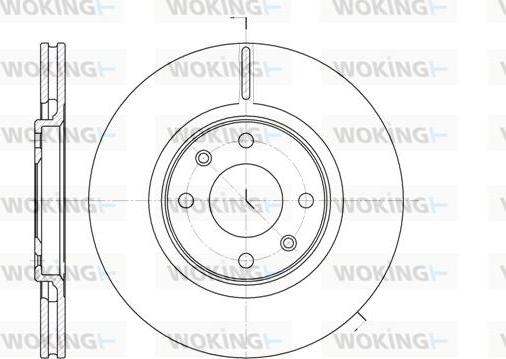 Woking D6306.10 - Тормозной диск autodnr.net