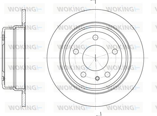 Woking D6309.00 - Гальмівний диск autocars.com.ua