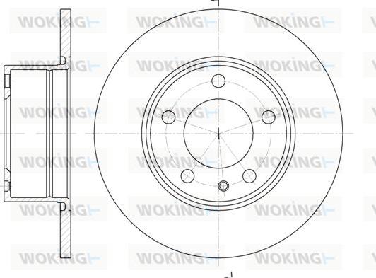 Woking D6312.00 - Гальмівний диск autocars.com.ua