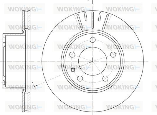 Woking D6317.10 - Тормозной диск avtokuzovplus.com.ua