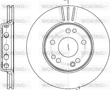 Woking D6318.10 - Тормозной диск avtokuzovplus.com.ua