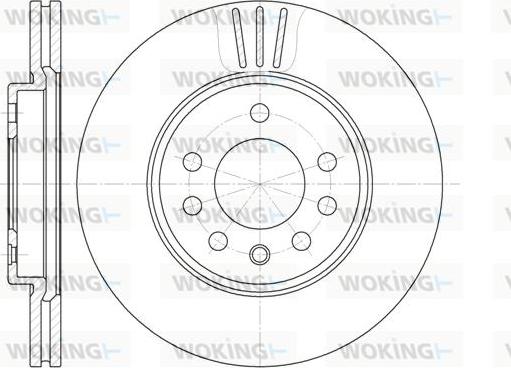 Woking D6319.10 - Гальмівний диск autocars.com.ua