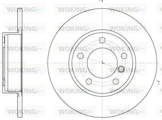 Woking D6323.00 - Гальмівний диск autocars.com.ua