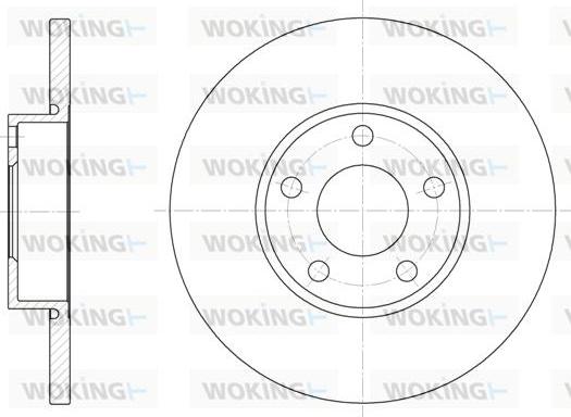 Woking D6327.00 - Тормозной диск avtokuzovplus.com.ua