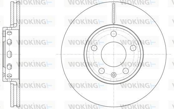 Woking D6328.10 - Тормозной диск avtokuzovplus.com.ua