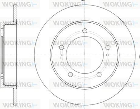 Woking D6329.00 - Тормозной диск avtokuzovplus.com.ua