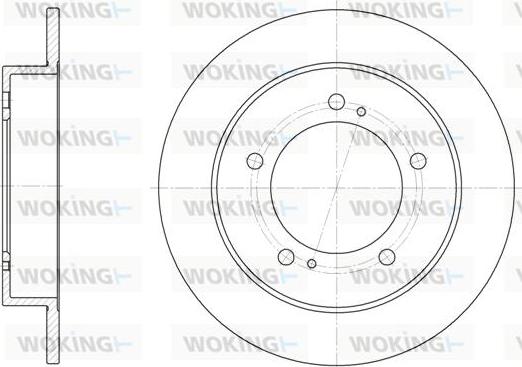 Woking D6331.00 - Гальмівний диск autocars.com.ua