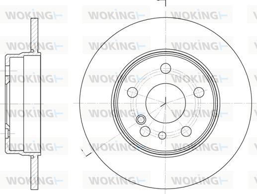 Woking D6332.00 - Гальмівний диск autocars.com.ua