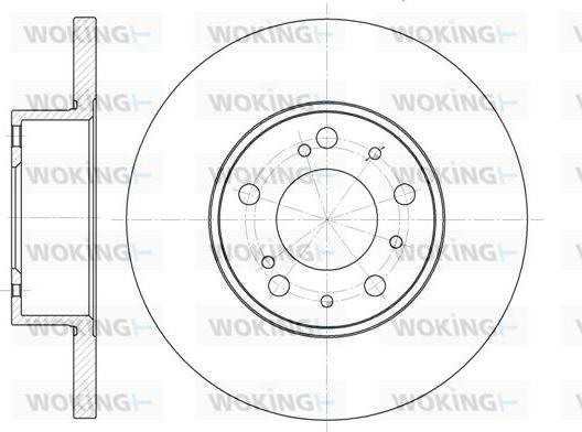 Woking D6334.00 - Гальмівний диск autocars.com.ua