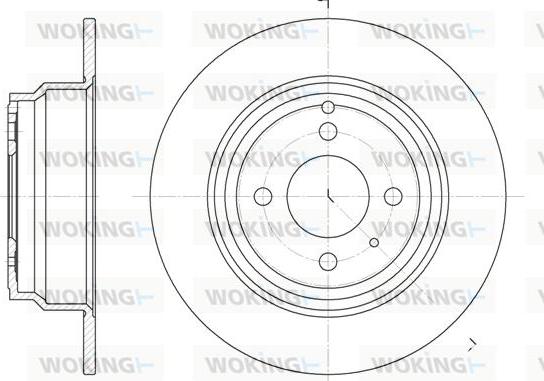 Woking D6335.00 - Тормозной диск avtokuzovplus.com.ua