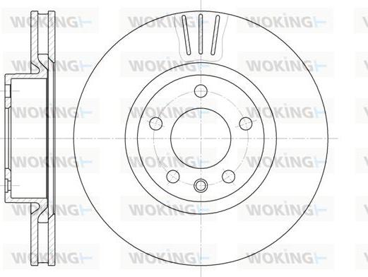 Woking D6339.10 - Гальмівний диск autocars.com.ua