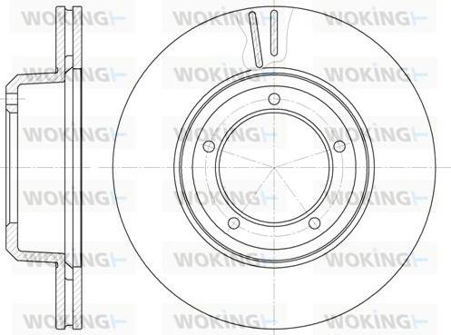 Woking D6340.10 - Тормозной диск avtokuzovplus.com.ua