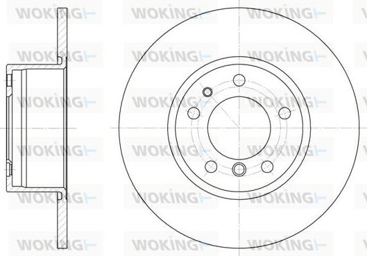 Woking D6347.00 - Тормозной диск avtokuzovplus.com.ua