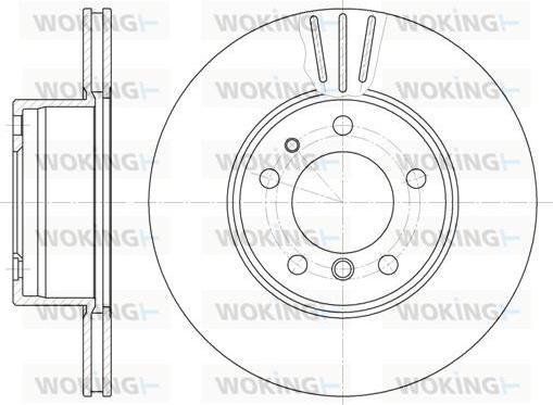 Woking D6348.10 - Гальмівний диск autocars.com.ua