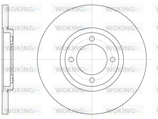 Woking D6362.00 - Гальмівний диск autocars.com.ua