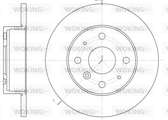 Woking D6363.00 - Гальмівний диск autocars.com.ua