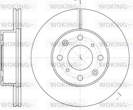 Woking D6366.10 - Гальмівний диск autocars.com.ua