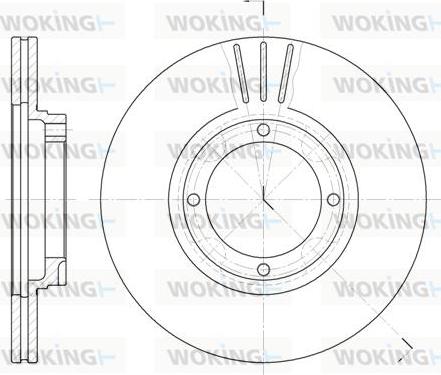 Woking D6374.10 - Гальмівний диск autocars.com.ua