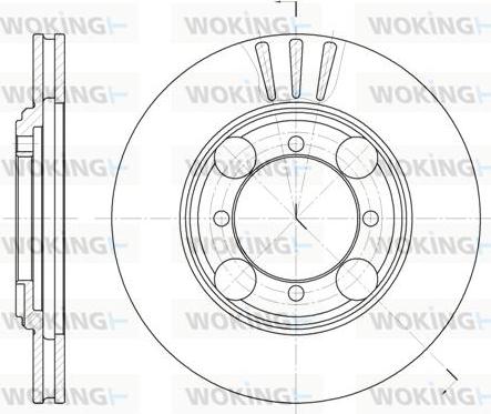 Woking D6375.10 - Тормозной диск avtokuzovplus.com.ua