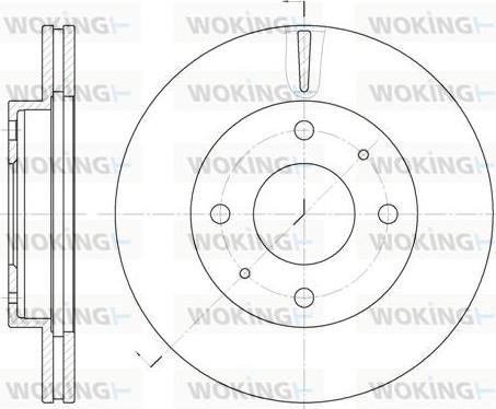 Woking D6376.10 - Тормозной диск avtokuzovplus.com.ua