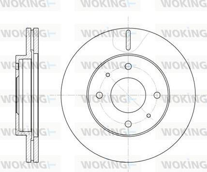 Woking D6391.10 - Гальмівний диск autocars.com.ua