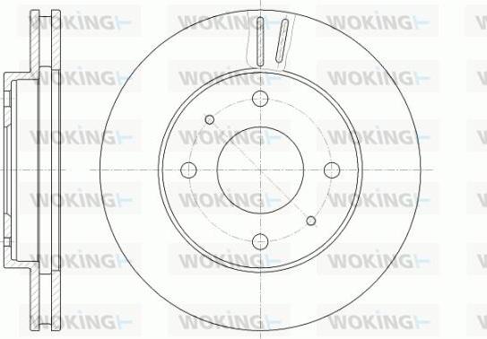 Woking D6394.10 - Тормозной диск avtokuzovplus.com.ua