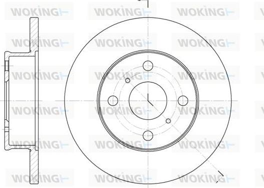 Woking D6401.00 - Тормозной диск avtokuzovplus.com.ua