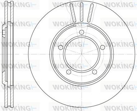 Woking D6404.10 - Тормозной диск avtokuzovplus.com.ua