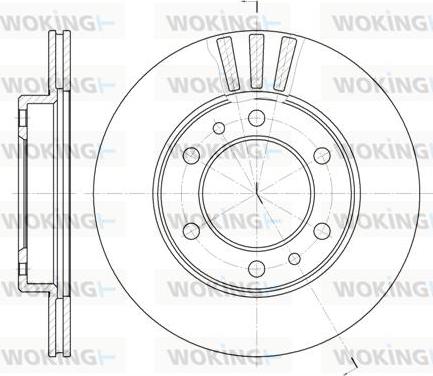 Woking D6408.10 - Гальмівний диск autocars.com.ua