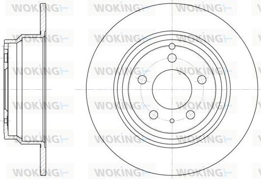 Woking D6411.00 - Гальмівний диск autocars.com.ua