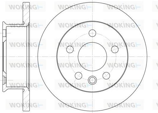 Woking D6414.00 - Тормозной диск avtokuzovplus.com.ua