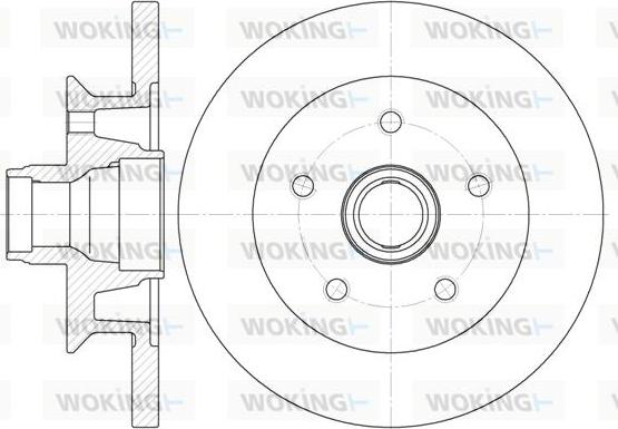 Woking D6415.00 - Тормозной диск avtokuzovplus.com.ua