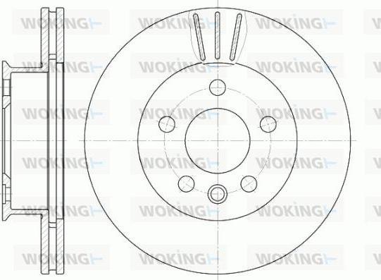 Woking D6416.10 - Тормозной диск avtokuzovplus.com.ua