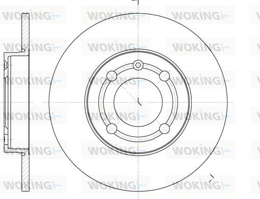 Woking D6418.00 - Гальмівний диск autocars.com.ua