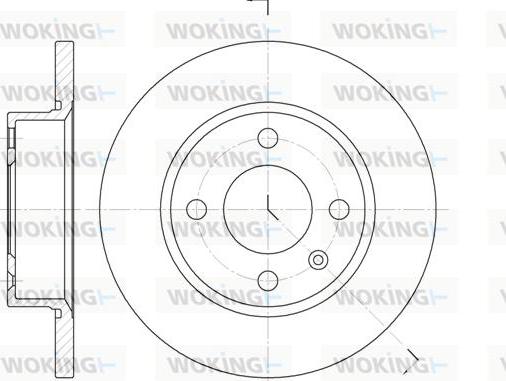 Woking D6425.00 - Гальмівний диск autocars.com.ua