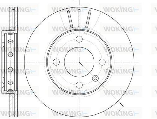 Woking D6426.10 - Гальмівний диск autocars.com.ua