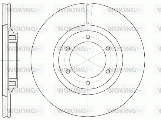 Woking D6434.10 - Тормозной диск autodnr.net