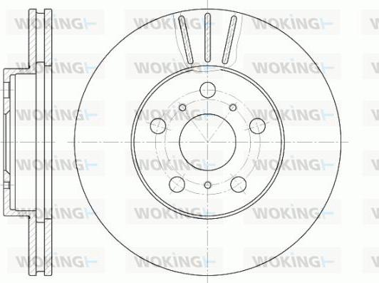 Woking D6439.10 - Гальмівний диск autocars.com.ua