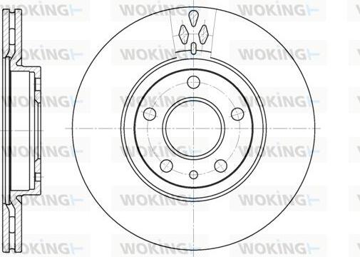 Woking D6442.10 - Гальмівний диск autocars.com.ua