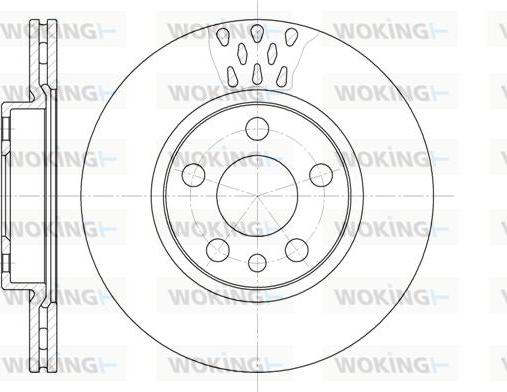 Woking D6442.11 - Гальмівний диск autocars.com.ua